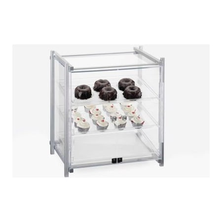 Cal-Mil Cal-Mil One by One Self-Serve Display Case 20-1/2"W x 17"D x 22"H Silver 1145-S-74